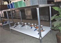 BRAND NEW 6 FOOT STAINLESS STEEL HEAVY DUTY TABLE