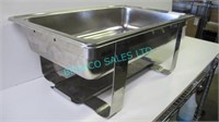1X, S/S CHAFING DISH- MISSING HANDLES, NO LID