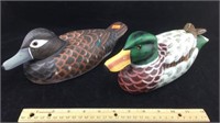 Pair of Painted Wood Duck Decoys