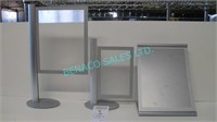 LOT, 3 DISPLAY SIGN STANDS