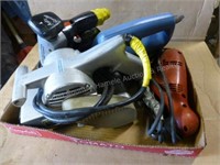Jig saws - angle drill - belt sander