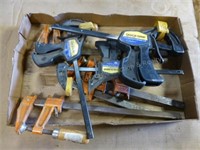 Box of bar clamps