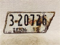 1952 Knox County Tennessee License plate