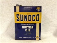 Early Sunoco Mercury Made 2 gallon oil can