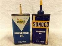 Vintage Sunoco Household Oil 4oz cans