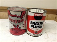 2 Vintage Hydr O Card & Wynn's 1 Qt  cans