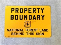 ca. 1954 US Forest Service Boundry Sign