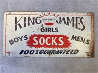 Early King James Socks DS Sign