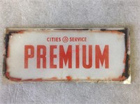 Early Cities Services Premium Gas Glass Pump Plate