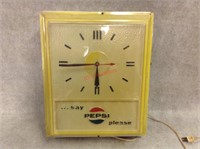 Vintage Pepsi Clock second hand moving