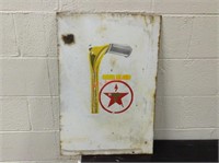 Porcelain Texaco Oil & Gas sign