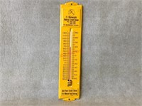 Vintage Ft. Wainwright, Alaska Metal Thermometer