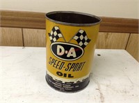 Early D-A Speed-Sport  1 Quart Oil Can