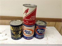 Lot of 5 Vintage Ring Free, Double eagle  Oil Cans
