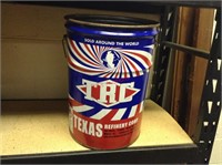 Vintage 6 Gal Texas Refinery Motor Oil Can