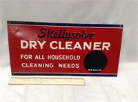 Early Skellysolve Dry Cleaner Tin Tacker sign