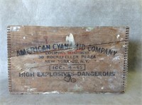 Vintage American Cyanamid Co. Explosives Crate