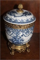 Blue And White Asian Ceramic Bowl with