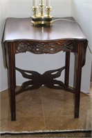 Drop Side Game Table with Serpentine