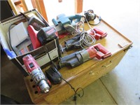 Miscellaneous Power Tools w/ Wood Chest