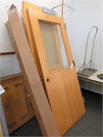 (3) Assorted Wood Doors & Assorted Blinds
