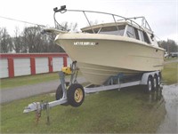 1979 CARVER MONTEREY WALK AROUND BOAT & TRAILER