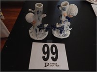 TWO CERAMIC FIGURINES 5"