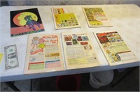 lot 7 vintage DELL Comic Books Disney Etc...