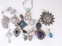 Group of Sterling Silver Fashion Jewelry
