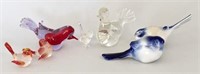 Collection of Ceramic and Glass Birds
