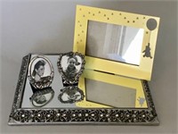 Decorative Table Mirror and Photo Frames