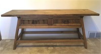 Rustic Pine Sofa Table