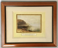 Art by the Sea, Scripture Print. Framed, Matted