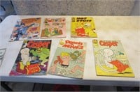 lot 6 vintage Comic Books HARVEY Etc...