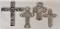 Brushed Aluminum Crosses (4)