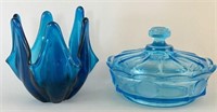 Blue Vintage Glass (2)