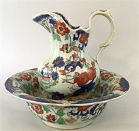 Victoriawear Handpainted Wash Basin with Pitcher
