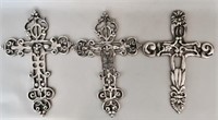 Brushed Aluminum Crosses (3)