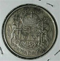 1944 Canada silver half dollar