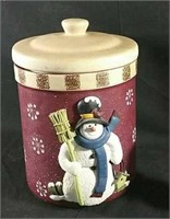 Christmas cookie jar 9 inches in height