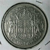 1946 Canada silver half dollar