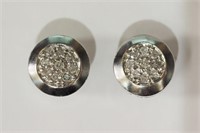 12L- Sterling silver diamond 0.15ct earrings -$688