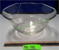 Vintage Curved Glass Bowl