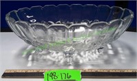 Vintage Pressed Glass Fruit Bowl