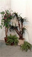 4 Faux Plants In Planters - 3F