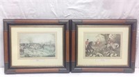 Two Collectible Fox Hunt Pictures - 3E
