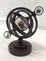 Metal & Glass Sun & Moon Decorative Gyroscope - 3A