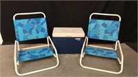 Beach Chairs & Igloo Cooler - 4A