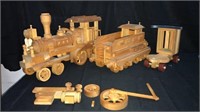 Wooden Toy Train Set - 4A