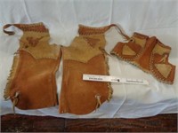 Vintage Leather Child's Vest & Chaps